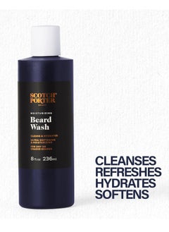 scotch porter Scotch Porter Moisturizing Beard Wash – Cleanse, Refresh, Hydrate & Soften Coarse, Dry Beard Hair while Protecting Skin for a Fuller/Healthier-Looking Beard – Original Scent, 8 oz. Bottle  - Image 3