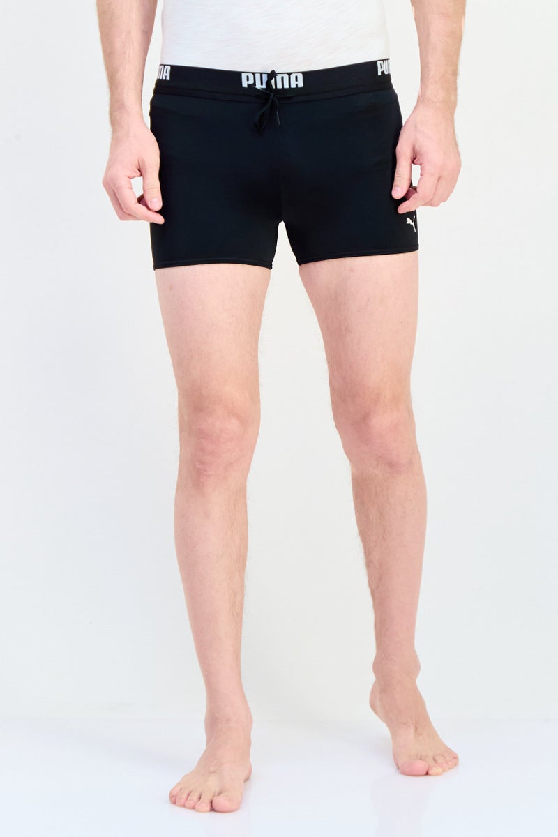 PUMA Men Brand Logo Swimwear Trunk, Black  - Image 1