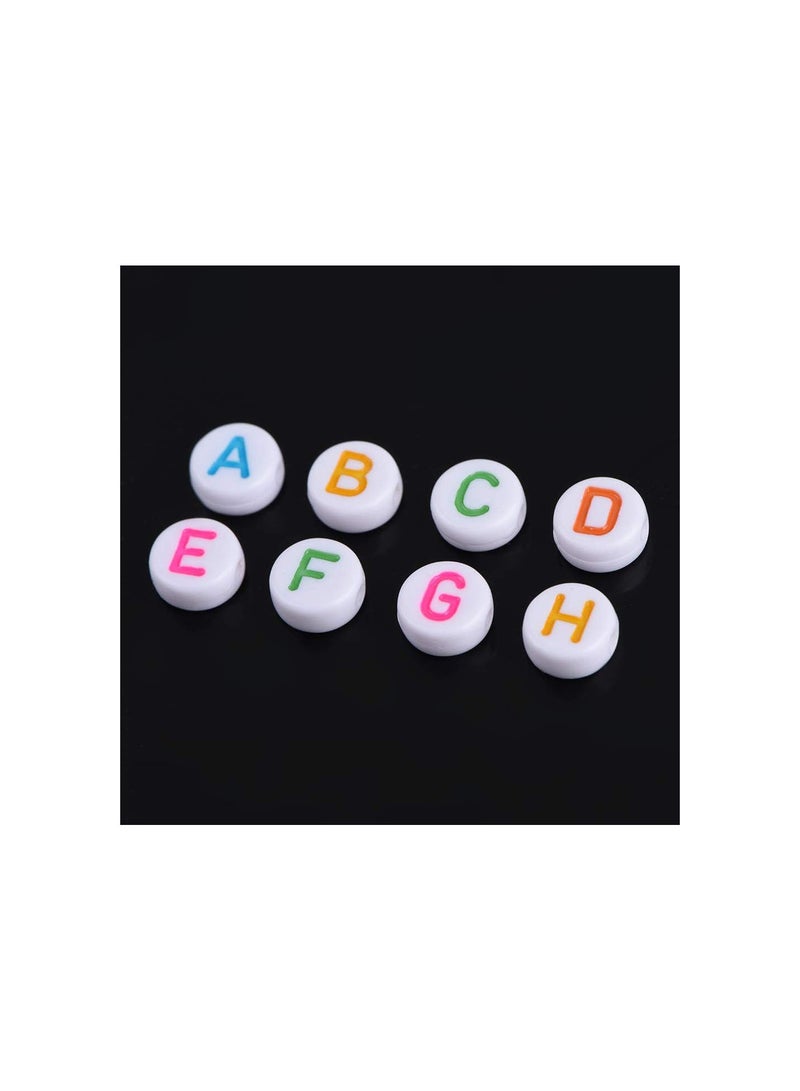 GGOOT 500Pcs Acrylic Letter 7 Colors A-Z Bead Letters, Letter Beads for Bracelets, Necklaces, Key Chains for Kids Diy Crafts Making Bracelets - Image 2