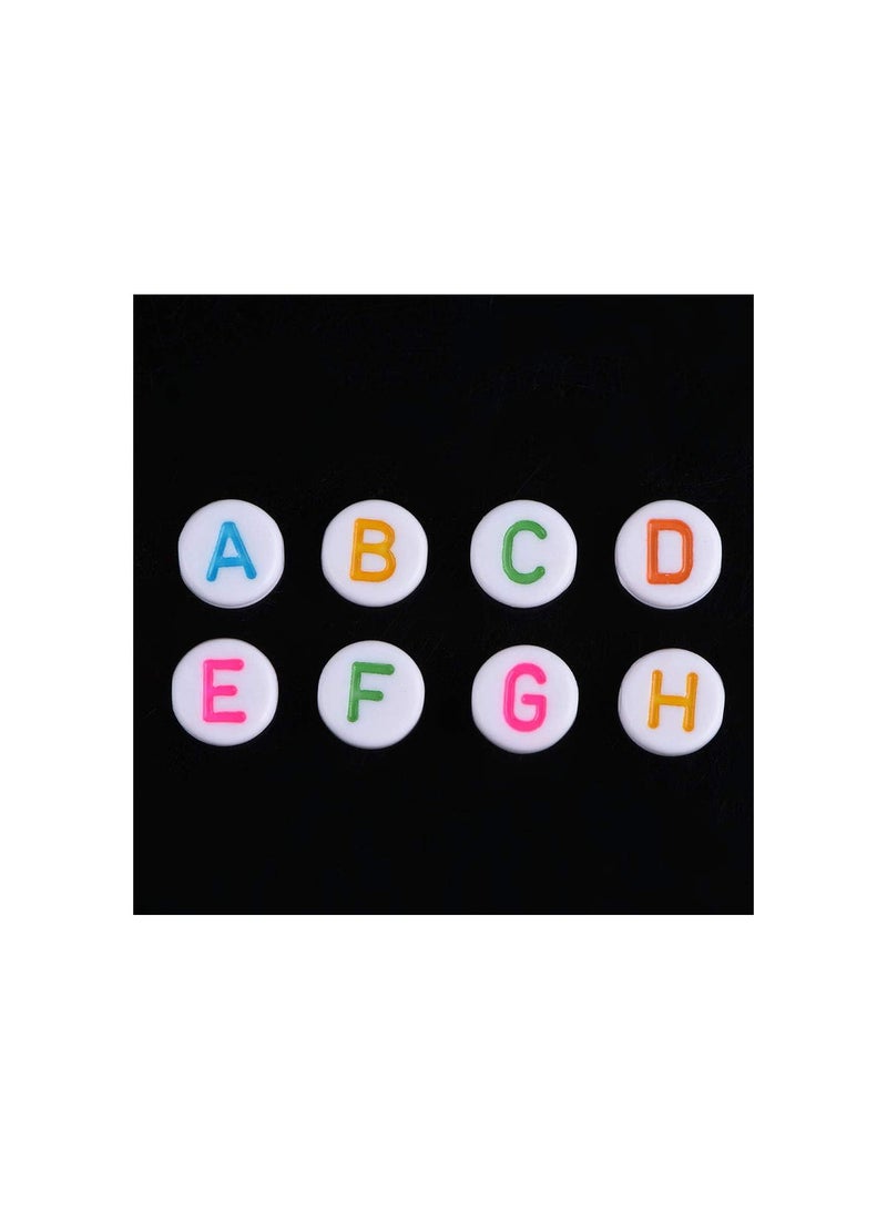 GGOOT 500Pcs Acrylic Letter 7 Colors A-Z Bead Letters, Letter Beads for Bracelets, Necklaces, Key Chains for Kids Diy Crafts Making Bracelets - Image 3