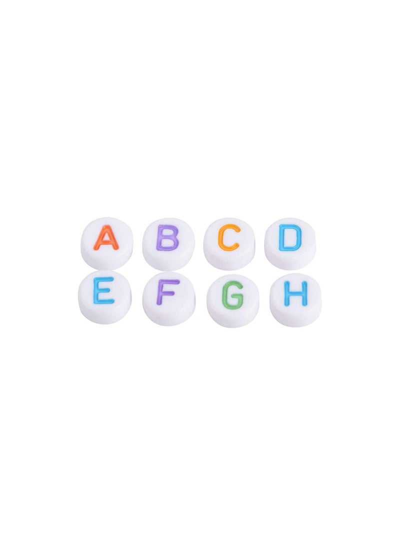 GGOOT 500Pcs Acrylic Letter 7 Colors A-Z Bead Letters, Letter Beads for Bracelets, Necklaces, Key Chains for Kids Diy Crafts Making Bracelets - Image 5