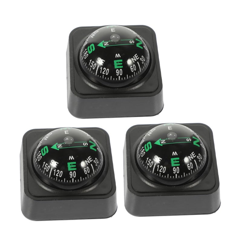 3 Pcs Adjustable Compass Ball for Car Dashboard High Precision Navigation Tool - Image 2