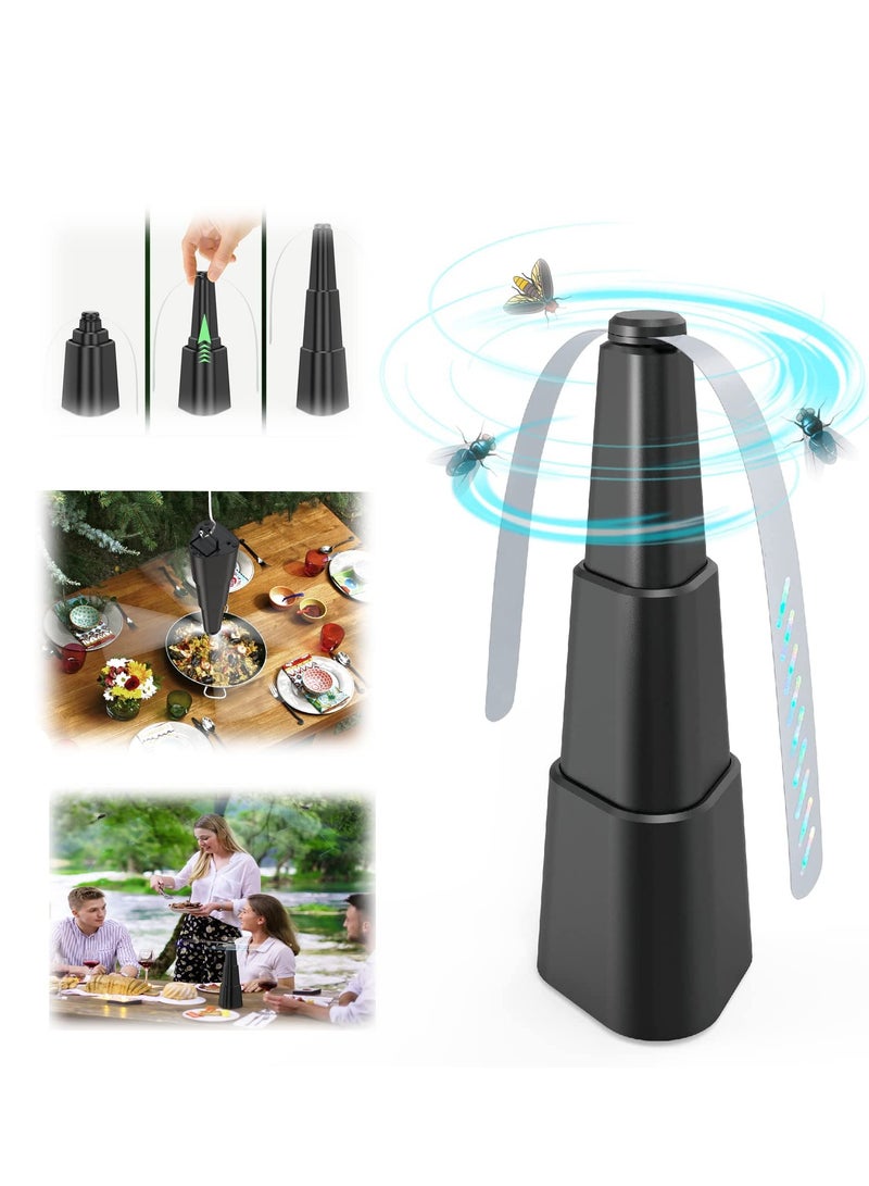 SOLARAE Portable Fly Repellent Table Fan - Keep Flies and Mosquitoes Away from Your Food and Family for Indoor and Outdoor Picnics - 1 Piece - Image 1