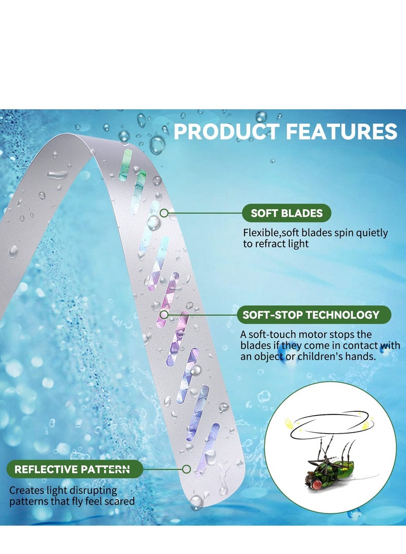 SOLARAE Portable Fly Repellent Table Fan - Keep Flies and Mosquitoes Away from Your Food and Family for Indoor and Outdoor Picnics - 1 Piece - Image 4