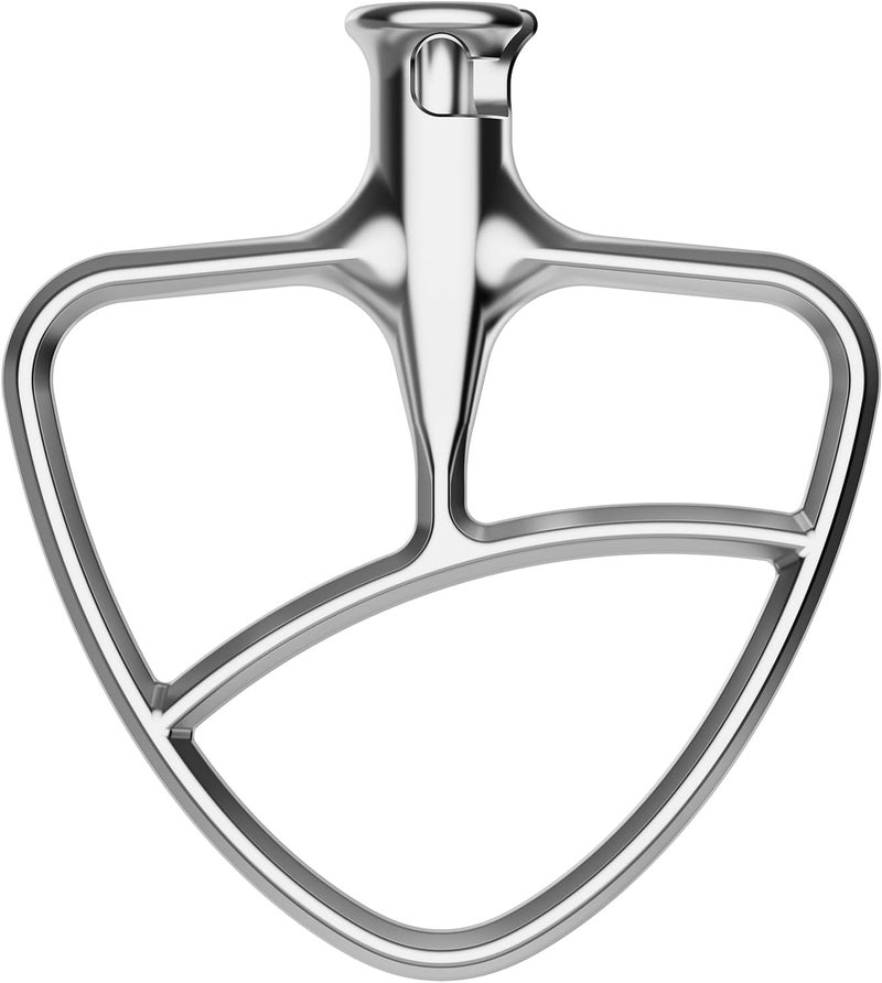 GVODE Stainless Steel Flat Beater for KitchenAid Mixer, Paddle Attachment for Tilt-Head Stand Mixer Fits 4.5-5 QT Mixing Bowl, Beater Replacement, Dishwasher Safe by - Image 1