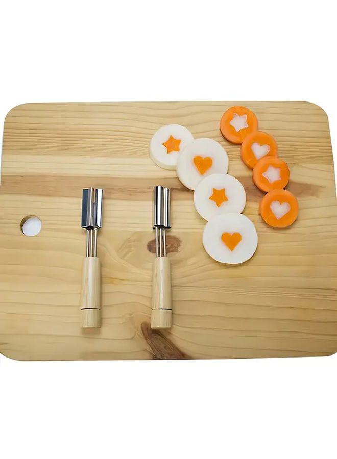 2pcs Fruit Vegetable Carrot Molds Star Heart Biscuit Cake Baking Tool - Image 5
