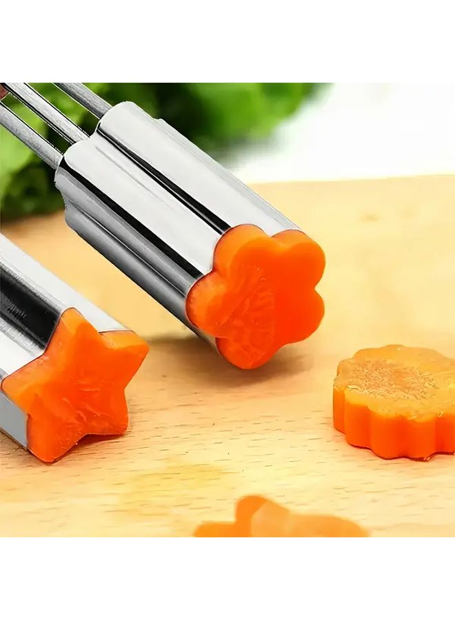 2pcs Fruit Vegetable Carrot Molds Star Heart Biscuit Cake Baking Tool - Image 4