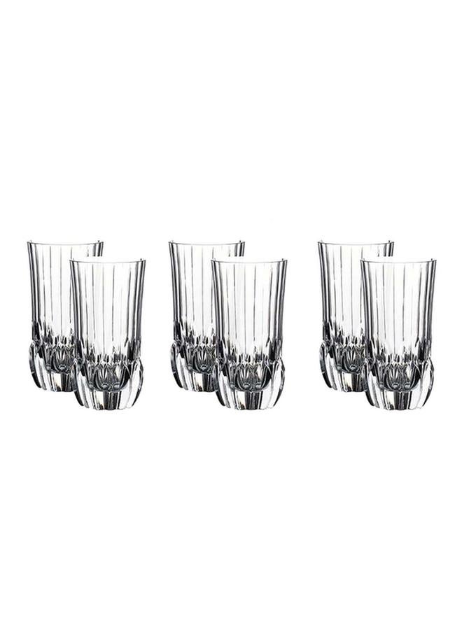 RCR 6-Piece Adagio Classic Crystal Hi-Ball Tumbler Glass Set Clear 400ml  - Image 1