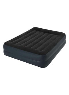 INTEX Queen Size Dura-Beam Standard Pillow Rest Raised Inflatable Air Bed Grey and Black 19.2 x 46 x 37 cm 64124  - Image 1