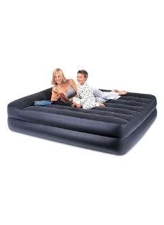 INTEX Queen Size Dura-Beam Standard Pillow Rest Raised Inflatable Air Bed Grey and Black 19.2 x 46 x 37 cm 64124  - Image 2