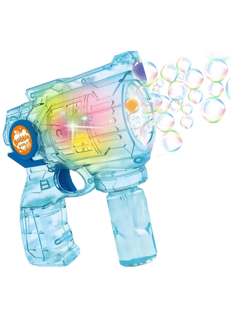 المنزل الذكي آلة فقاعات ذكية منزلية للأطفال الصغار، فقاعات بأضواء ملونة للأنشطة الخارجية والداخلية للأولاد والبنات - Image 1