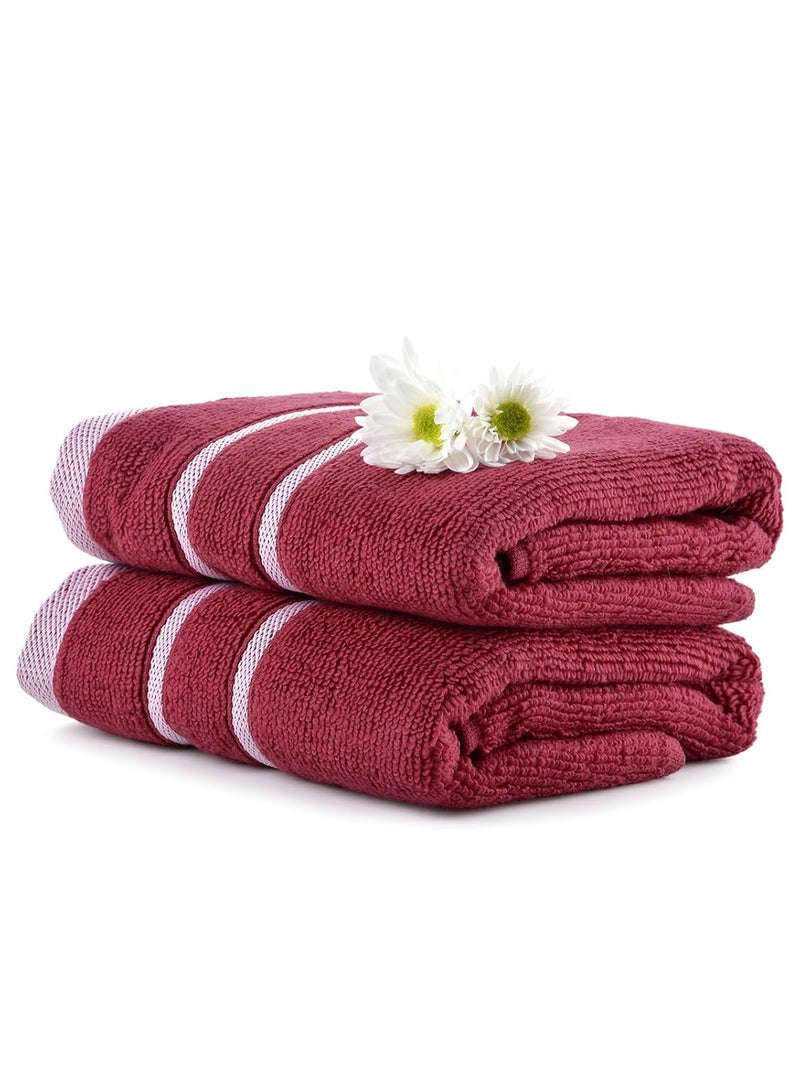 MarkHome Mark Home 100 Cotton 500 GSM Simply Soft Zero Twist Hand Towel Maroon - Image 1