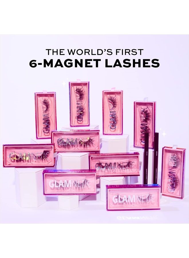 Glamnetic رموش مغناطيسية - برج العذراء | رموش مغناطيسية قصيرة، 60 استخدام قابل لإعادة الاستخدام، رموش مقلدة طبيعية - 1 زوج - Image 5