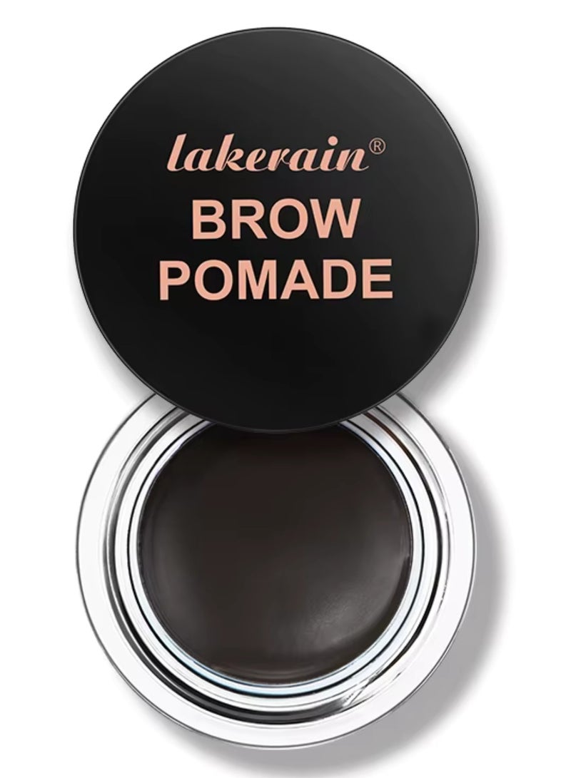 lakerain Brow Pomade Natural Long Lasting Sweat Proof Waterproof Eyebrow Makeup Gels Smooth Fast Drying Eyebrow Color Cream Eyebrow Pomade Brow Coloring Gel Ebony 03 - Image 1