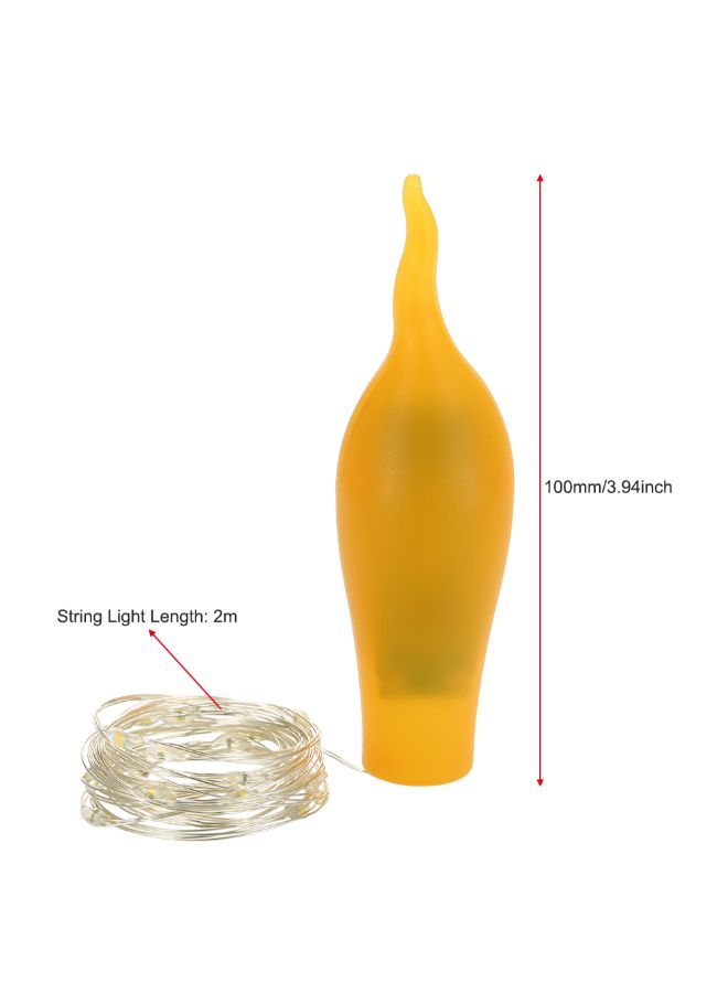 نيبمينينت شريط إضاءة بتصميم ضد الماء مزود بسدادة زجاجة ومكون من 21 مصباح LED أصفر - Image 3