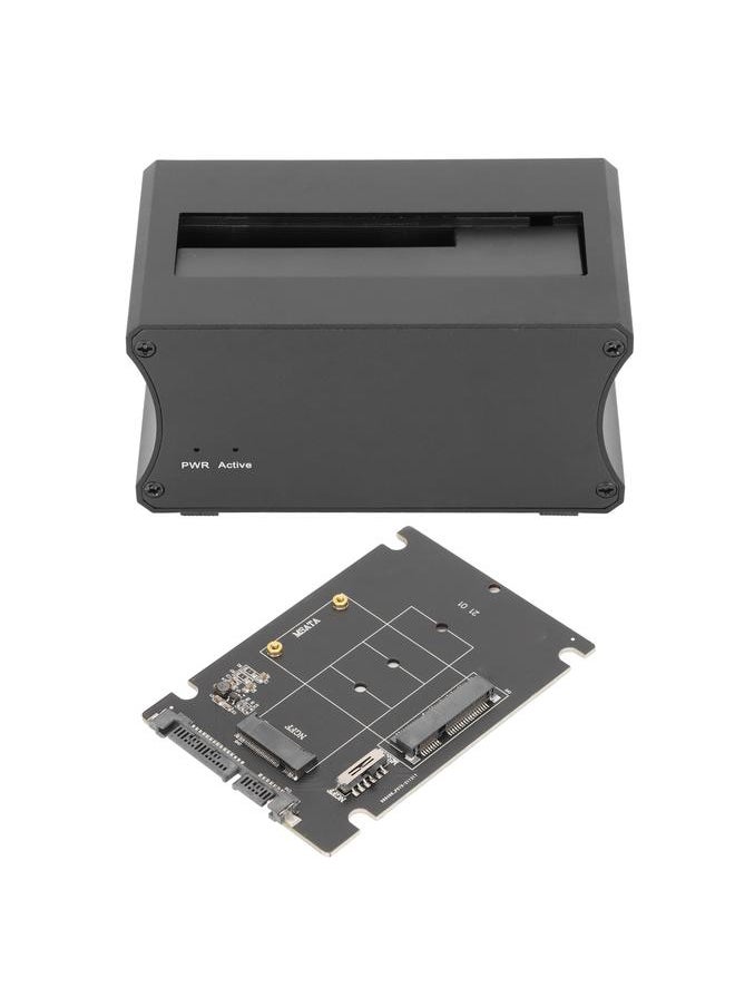 Thoraya USB3.0 TO M.2 NGFF/mSATA SSD single-slot multi-function aluminum alloy hard drive dock supports copy function with NGFF M.2/mSATA adapter card UK standard  - Image 3