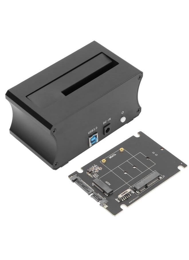Thoraya USB3.0 TO M.2 NGFF/mSATA SSD single-slot multi-function aluminum alloy hard drive dock supports copy function with NGFF M.2/mSATA adapter card UK standard  - Image 5