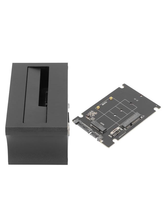 Thoraya USB3.0 TO M.2 NGFF/mSATA SSD single-slot multi-function aluminum alloy hard drive dock supports copy function with NGFF M.2/mSATA adapter card UK standard  - Image 2
