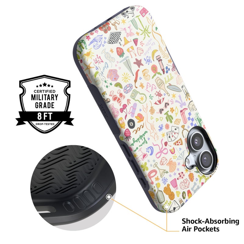 Casely iPhone 17 Case | All The Fun Things | Fun on Weekdays | Bold Protective Design | Compatible with MagSafe - Image 4