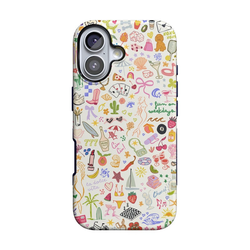 Casely iPhone 17 Case | All The Fun Things | Fun on Weekdays | Bold Protective Design | Compatible with MagSafe - Image 1