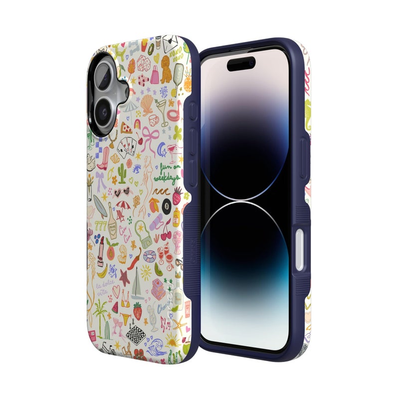 Casely iPhone 17 Case | All The Fun Things | Fun on Weekdays | Bold Protective Design | Compatible with MagSafe - Image 2