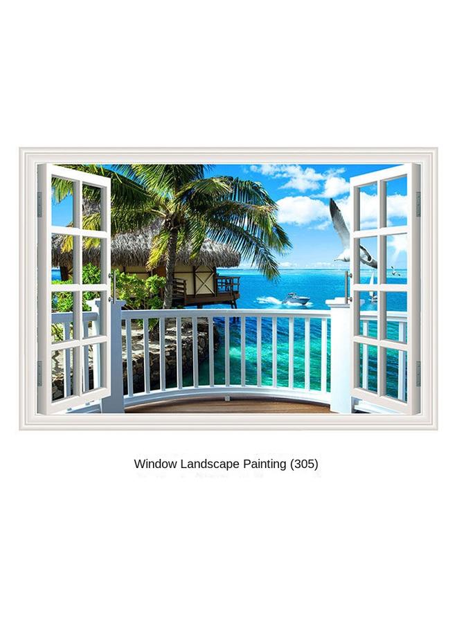 الأزرق جي دبليو ملصق Tspingpingpingpingpingwinds لوحة زخرفية لغرفة النوم غرفة المعيشة غرفة الطعام الخلفية جدار المناظر الطبيعية اللزجة الذاتية الجداريات - Image 1