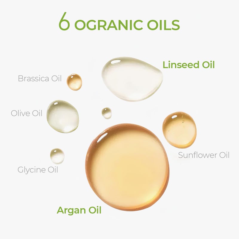 TYMO رذاذ زيت الأركان من تايمو - زيت نباتي طبيعي مرطب مكون من 6 خلطات للشعر المجعد والجاف، تركيبة عضوية نقية، للاستخدام اليومي للشعر، لتنعيم الأطراف التالفة، مع زيت الزيتون، لإضافة اللمعان - Image 4