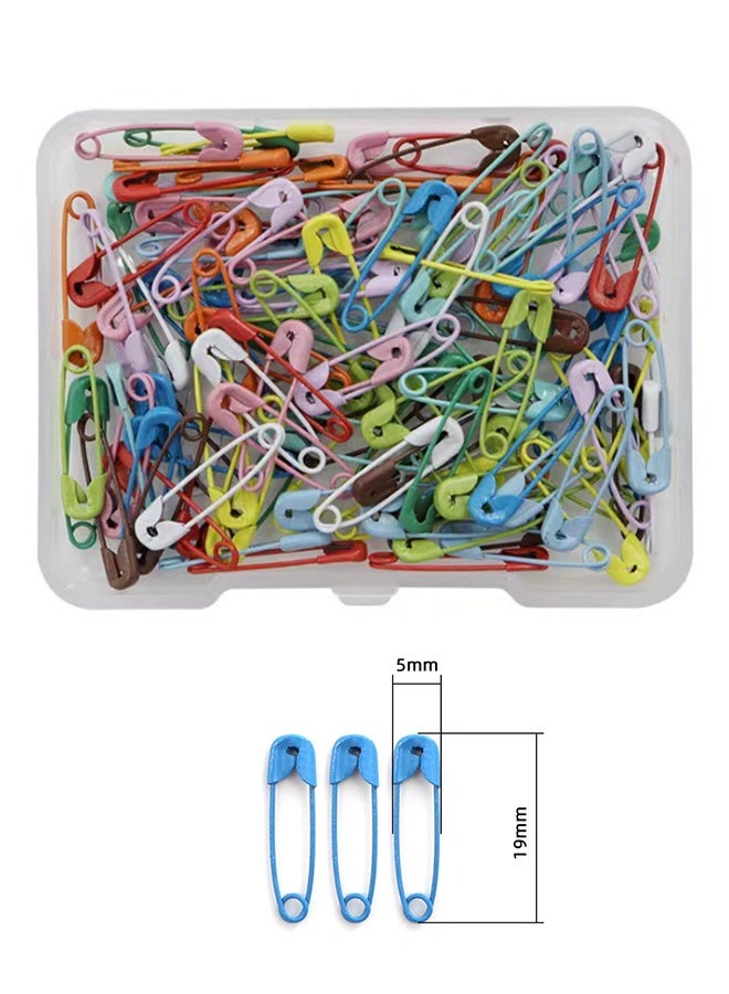 واي جيه 120 قطعة دبابيس أمان ، دبابيس أمان معدنية صغيرة ، دبابيس من الفولاذ المقاوم للصدأ مطلية بالنيكل مقاومة للصدأ لعلامات الملابس ، خياطة الملابس ، الحرف اليدوية ، مجوهرات DIY متعددة الألوان - Image 3