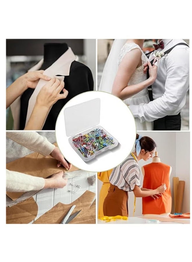 واي جيه 120 قطعة دبابيس أمان ، دبابيس أمان معدنية صغيرة ، دبابيس من الفولاذ المقاوم للصدأ مطلية بالنيكل مقاومة للصدأ لعلامات الملابس ، خياطة الملابس ، الحرف اليدوية ، مجوهرات DIY متعددة الألوان - Image 5