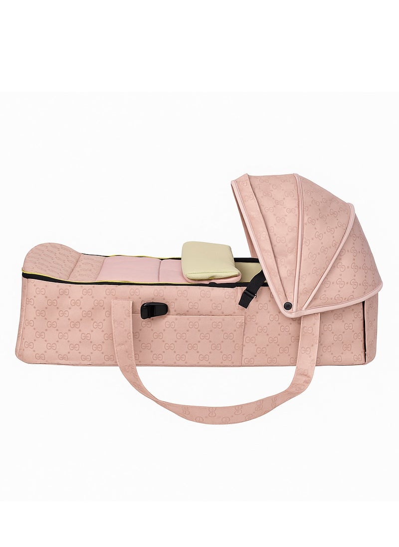 Chicco Portable Newborn Baby Carrycot Infant Carrier - Comfortable and Lightweight Travel Bed with Removable Sun Canopy, Breathable Fabric Liner, Adjustable Blanket, Suitable for 0-6 Months - Ideal for Transport, Travel, and Everyday Comfort  - Image 2