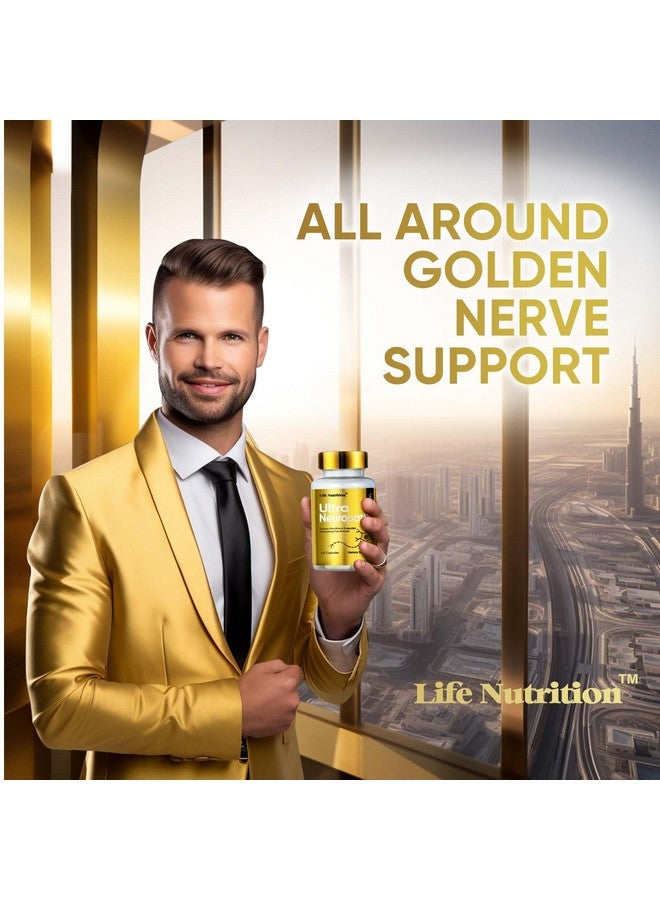 Life Nutrition Neuropathy Support Nerve Savior Supplement with 600 mg Pure Alpha Lipoic Acid, Fortify Nerves in Fingers, Hands, Toes, & Feet - Best Peripheral Relief Support-120 Capsules - Image 3