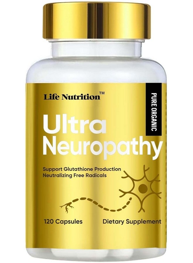 Life Nutrition Neuropathy Support Nerve Savior Supplement with 600 mg Pure Alpha Lipoic Acid, Fortify Nerves in Fingers, Hands, Toes, & Feet - Best Peripheral Relief Support-120 Capsules - Image 1