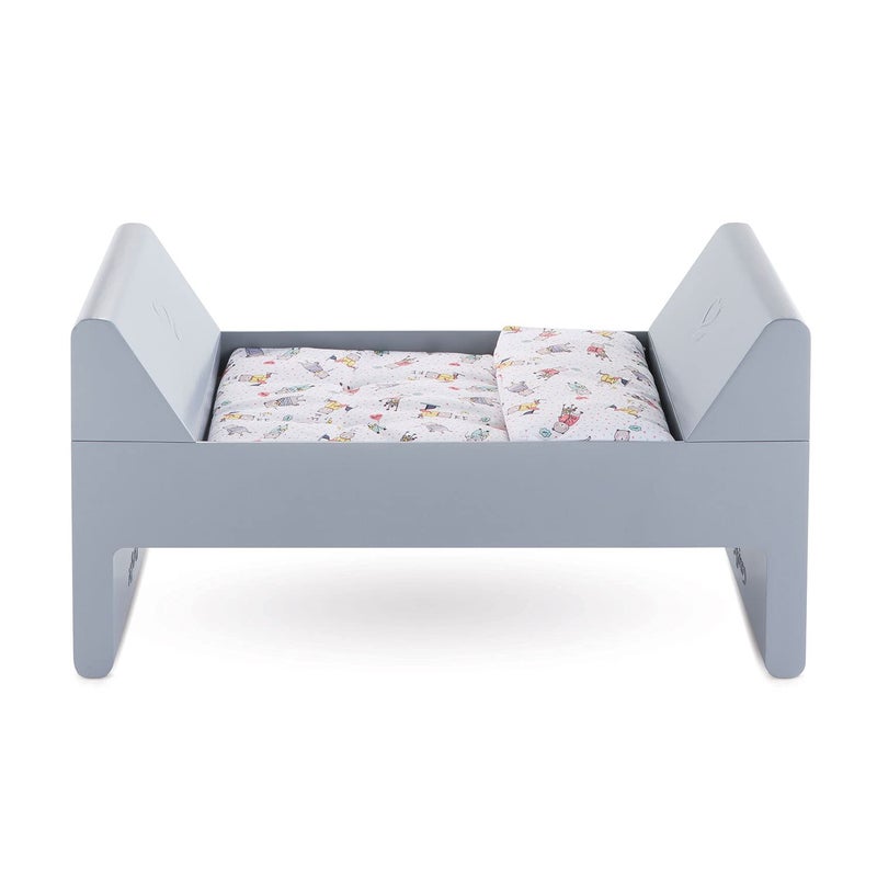 Corolle Mon Grand Poupon Crib Bed for Baby Dolls Grey - Image 2