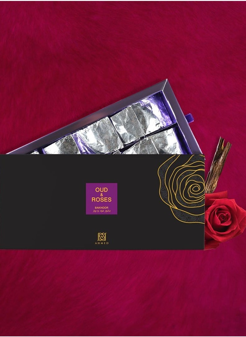 Ahmed Al Maghribi Bakhoor Oud And Roses, 10 Tabs  - Image 2