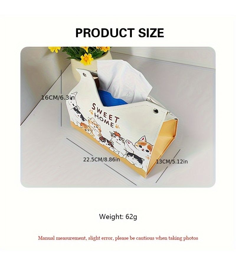 Style 5 Oversized Cartoon Tissue Box for Restaurant Living Room Bedroom - Image 3
