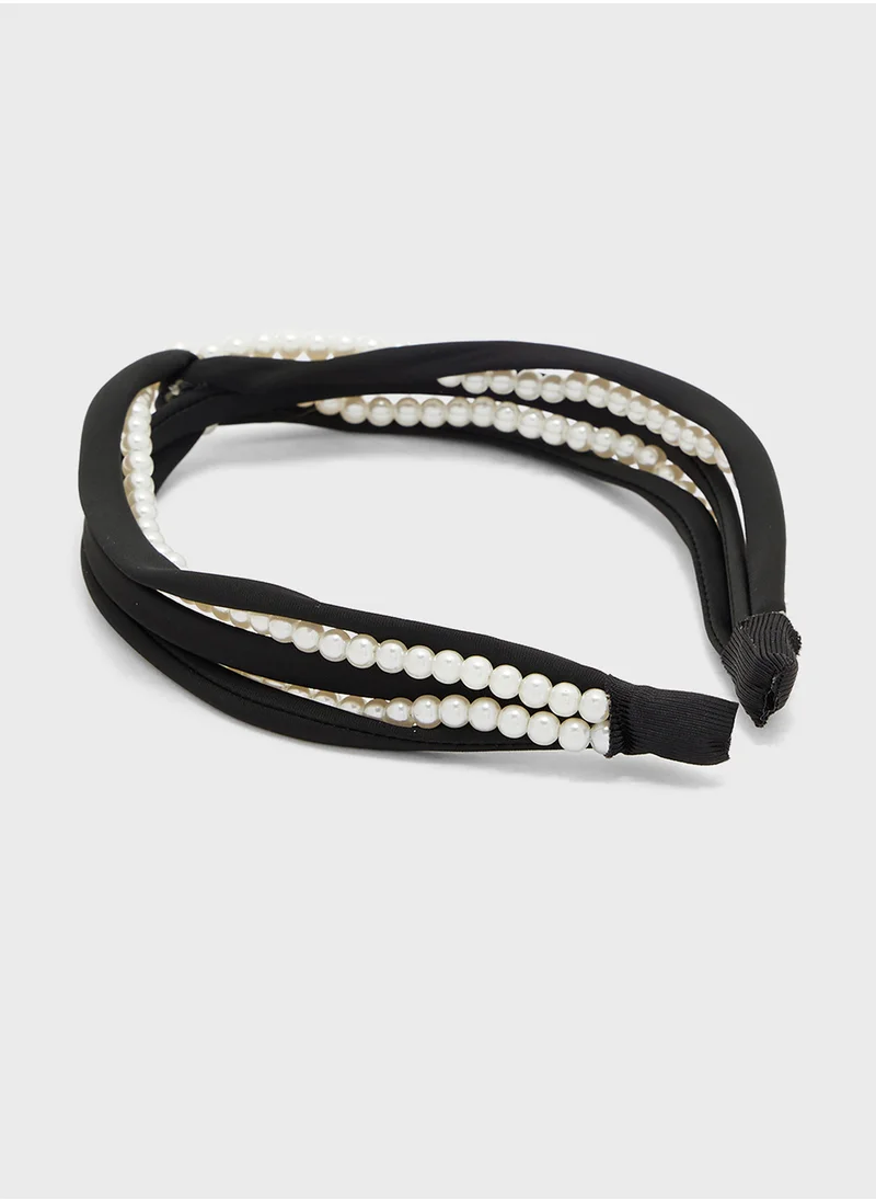 ELLA Pearl Detail Headband