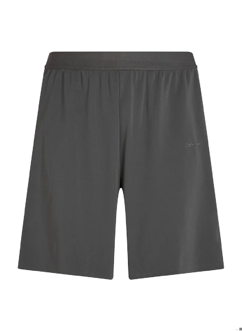 CALVIN KLEIN Men's Gym Shorts - Polyester, Grey