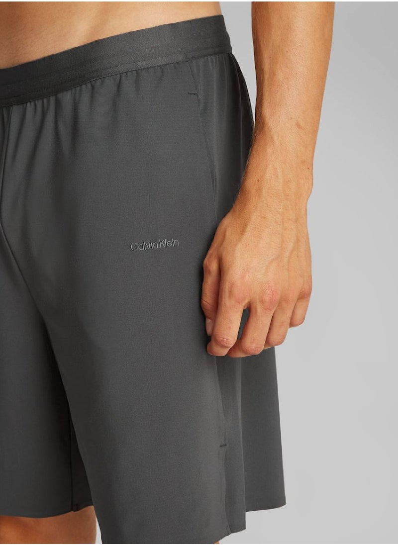 CALVIN KLEIN Men's Gym Shorts - Polyester, Grey  - Image 5