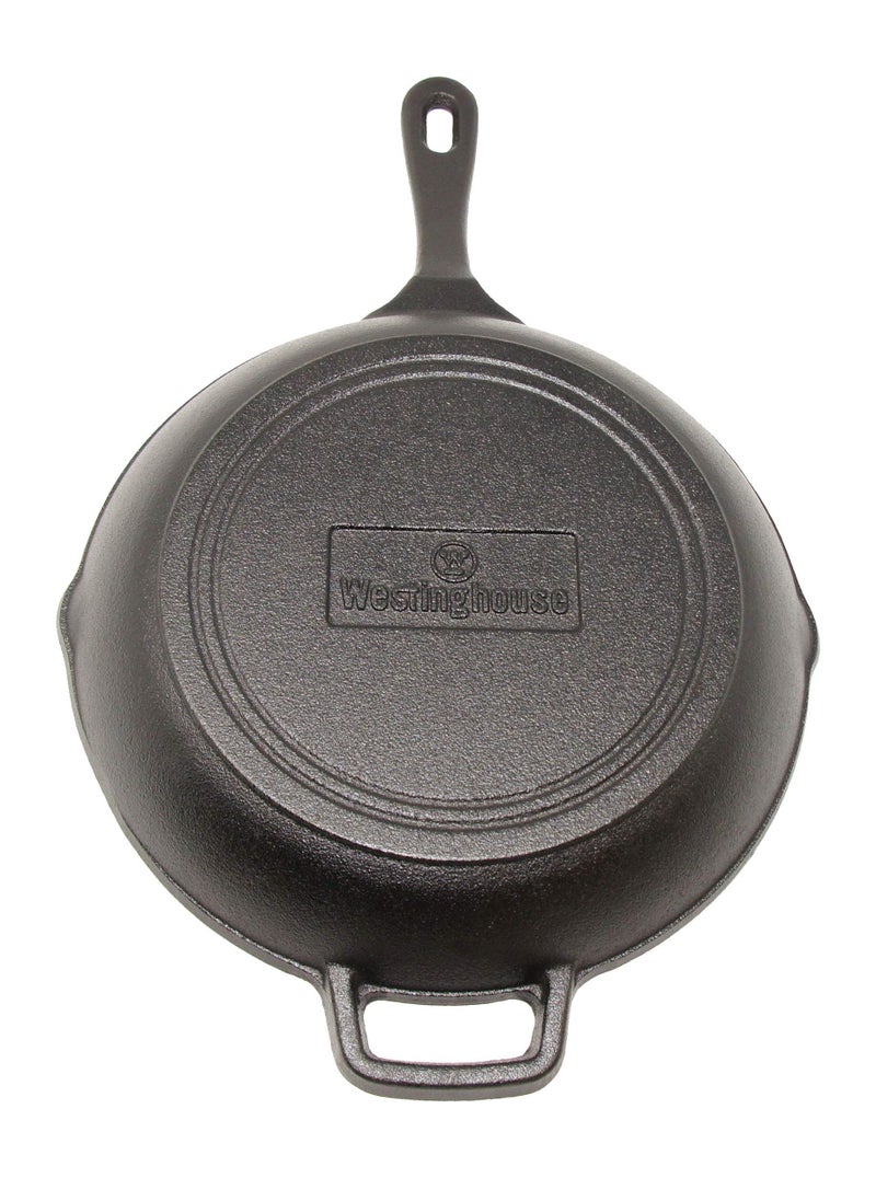 Westinghouse Westinghouse Cast Iron Seasoned Sauté Skillet, 10-Inch  - Image 5