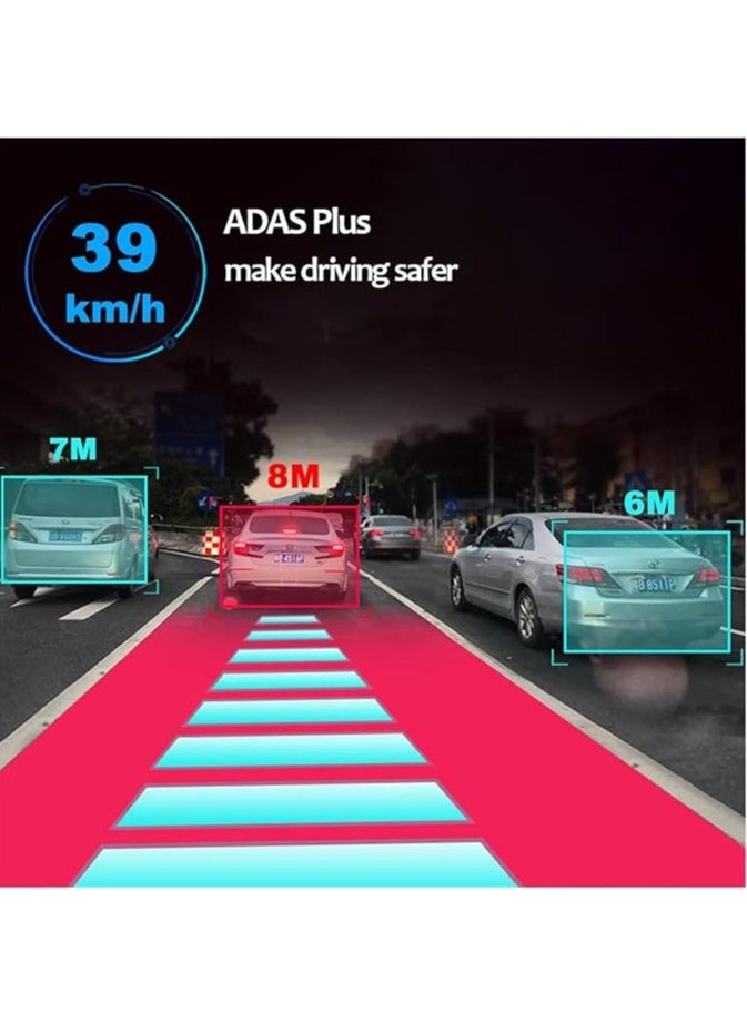 Generic - Car Driving DVR Dash Cam HD 1080P Cyclic Recording Recorder Hidden Type ADAS LDWS for Android Multimedia Player DVD Navigation - Image 1