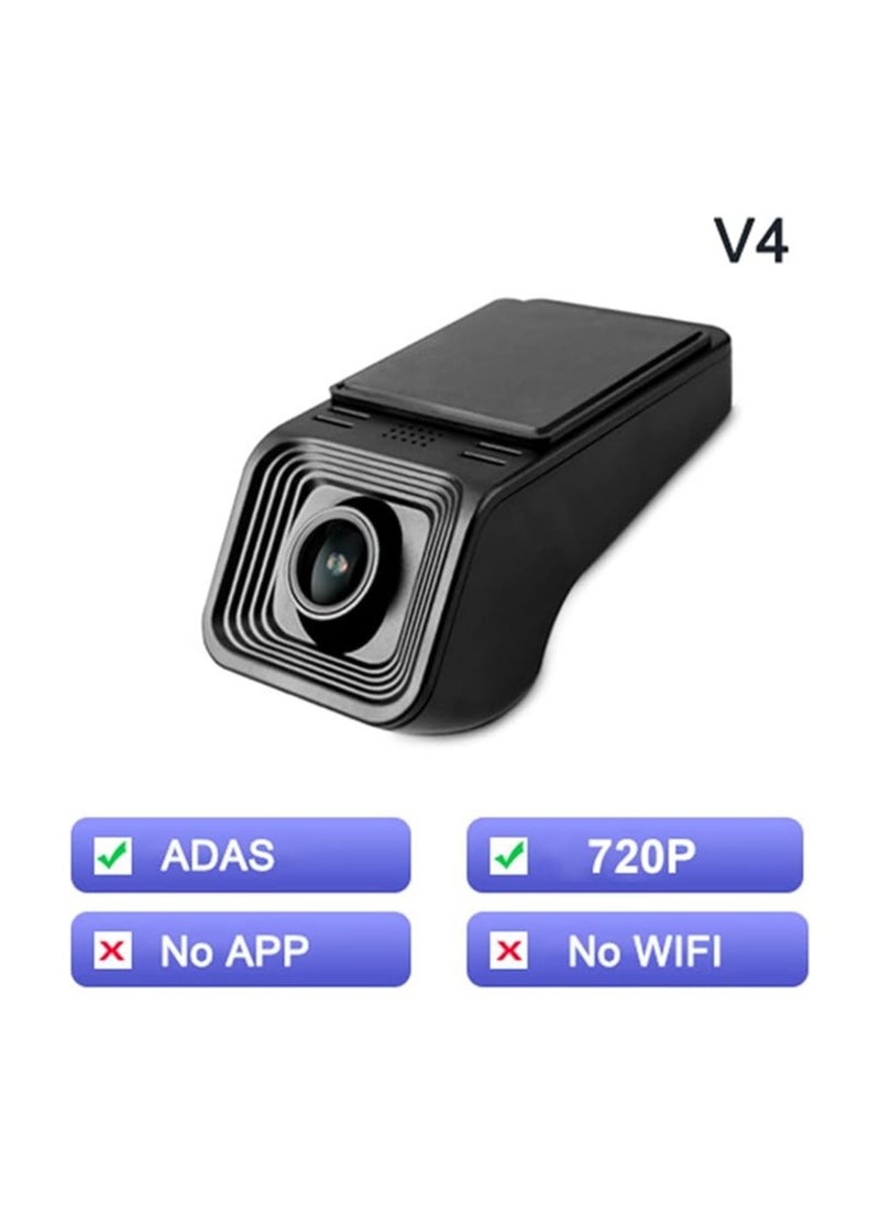 Generic - Car Driving DVR Dash Cam HD 1080P Cyclic Recording Recorder Hidden Type ADAS LDWS for Android Multimedia Player DVD Navigation - Image 1