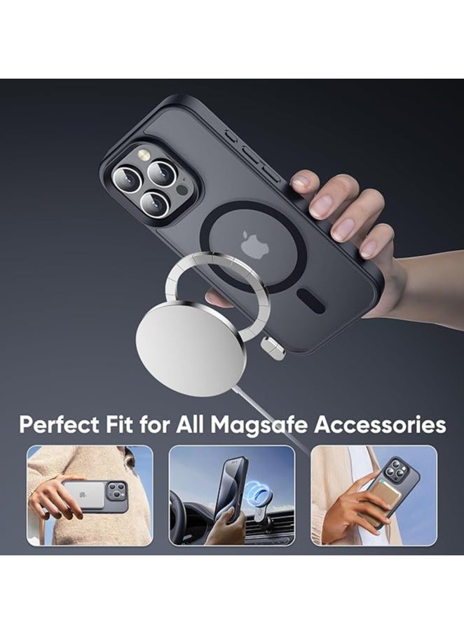 Magnetic for iPhone 16 Pro Max Case Fits MagSafe 16FT Drop Resistant Matte Skin Feeling Back Cover Shockproof Slim Fit for iPhone 16 Pro Max Phone Case 6.9 inch, Titanium Black - Image 4