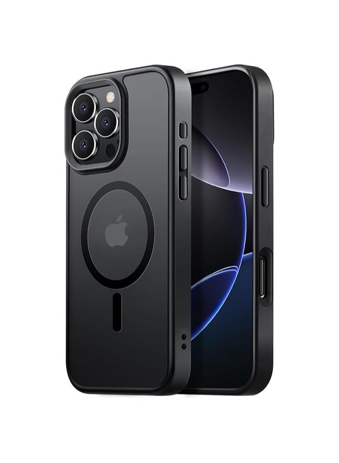 Magnetic for iPhone 16 Pro Max Case Fits MagSafe 16FT Drop Resistant Matte Skin Feeling Back Cover Shockproof Slim Fit for iPhone 16 Pro Max Phone Case 6.9 inch, Titanium Black - Image 1