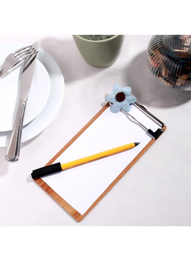 ايباك حافظة صغيرة صغيرة، حافظة خشبية نصف صفحة، حافظة خشبية، حافظة خشبية للأطفال، حافظة للمدرسة، النادلة، خادم الضيوف، حامل قائمة الكتب، 8 × 4 بوصة (خشب الكرز، 20 قطعة) - Image 5