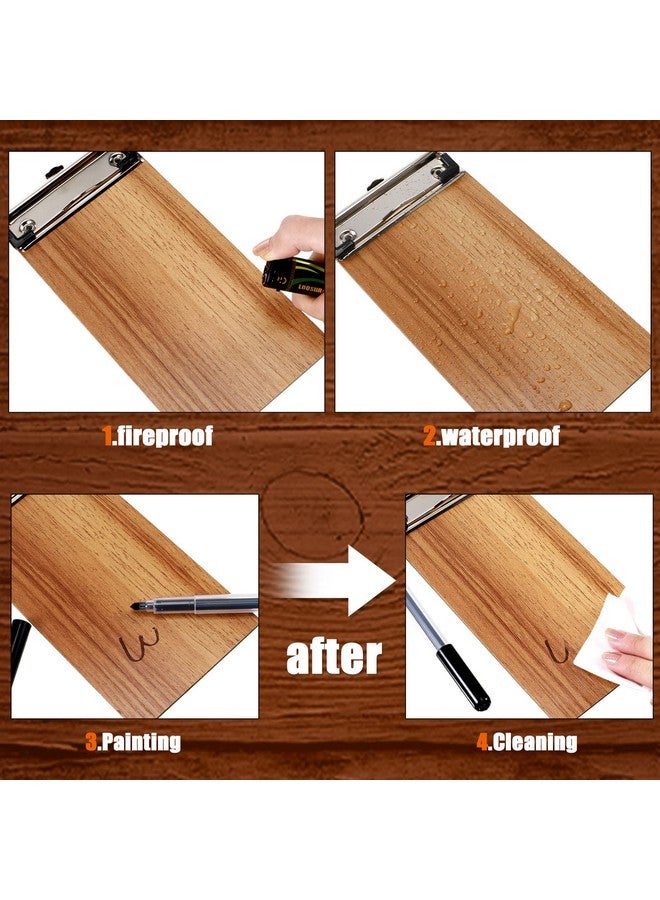 ايباك حافظة صغيرة صغيرة، حافظة خشبية نصف صفحة، حافظة خشبية، حافظة خشبية للأطفال، حافظة للمدرسة، النادلة، خادم الضيوف، حامل قائمة الكتب، 8 × 4 بوصة (خشب الكرز، 20 قطعة) - Image 4