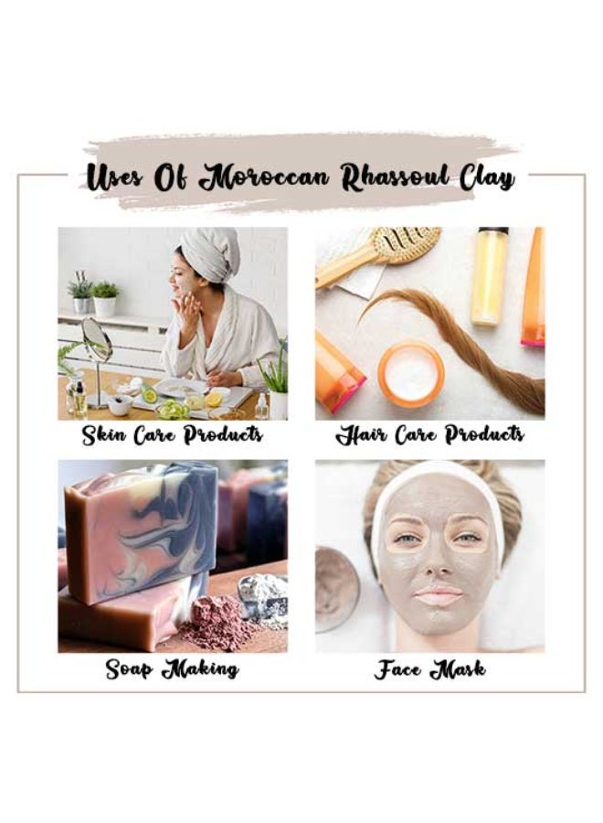 HWC Trading Moroccan Rhassoul Clay Powder, 100% Natural, Face Body Hair Treatment, 2 - Image 2