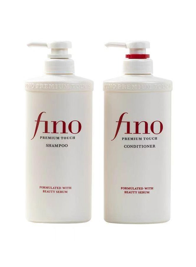 Fino Premium Moist Shampoo and Conditoner 550ml,Pack of 4 - Image 2