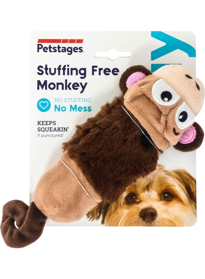 Petstages Stuffing-Free Lil' Squeak Monkey Plush Dog Toy, Small - Image 5