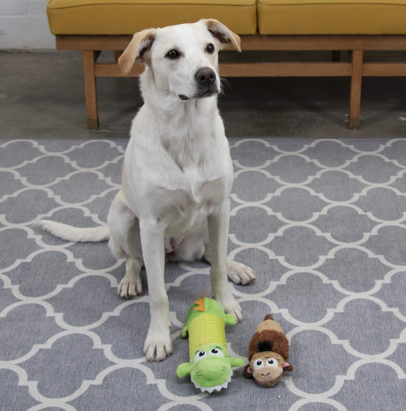 Petstages Stuffing-Free Lil' Squeak Monkey Plush Dog Toy, Small - Image 4