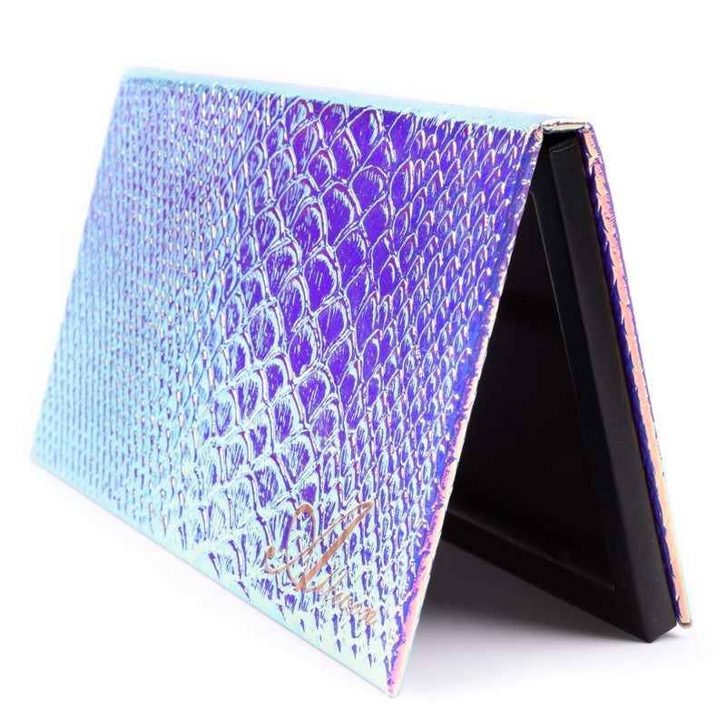 Allwon Magnetic Palette Mermaid Empty Makeup Palette with Mirror and 20Pcs Adhesive Empty Palette Metal Stickers for Eyeshadow Lipstick Blush Powder - Image 1